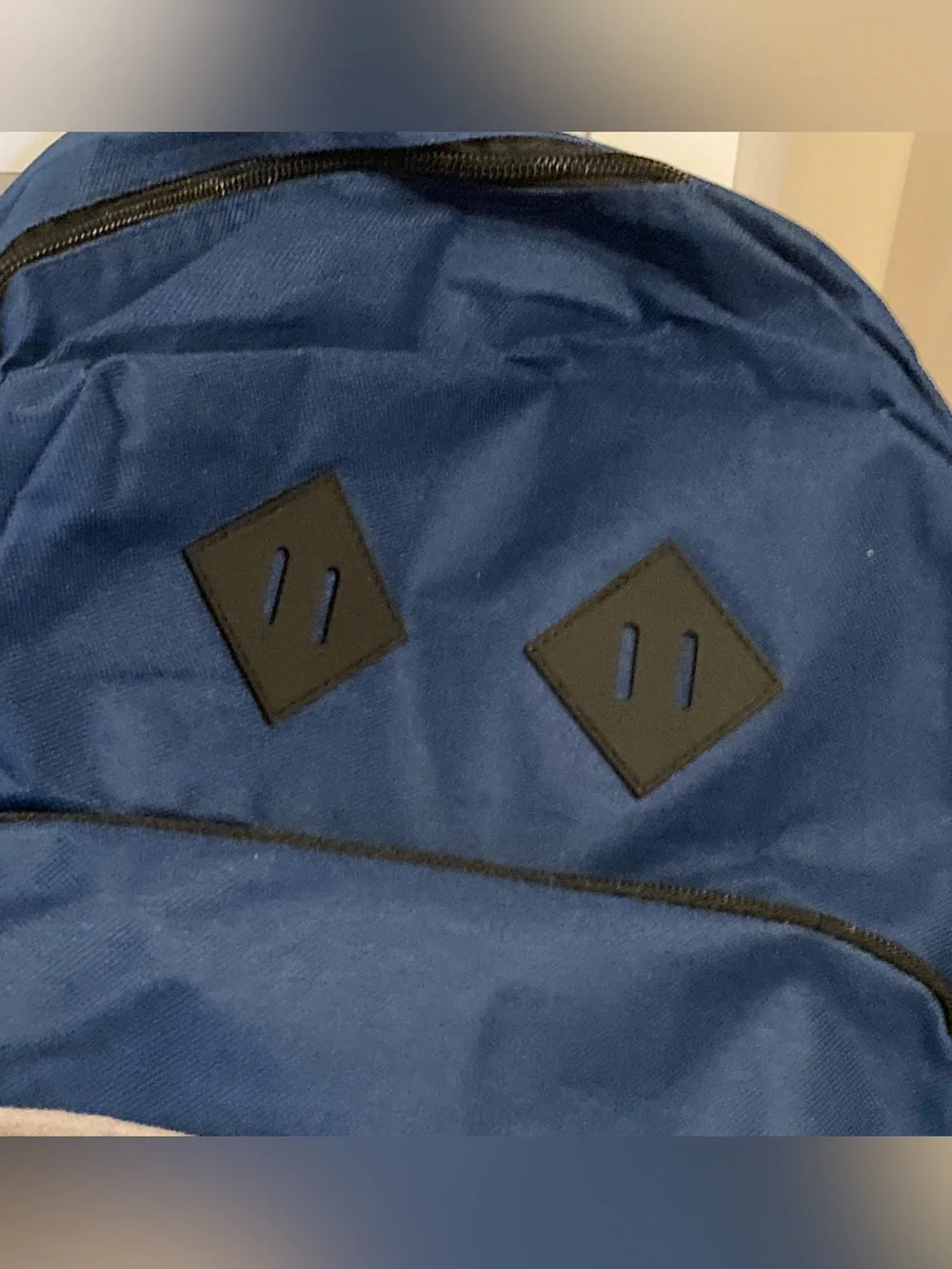 Classic Blue Men's Backpack with Front Mesh Pocket